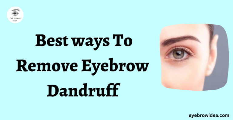 eyebrow dandruff